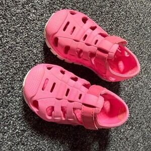 Surprise Pink Athletic Fisherman Sandals Toddler Girls Size 5C Water Shoes